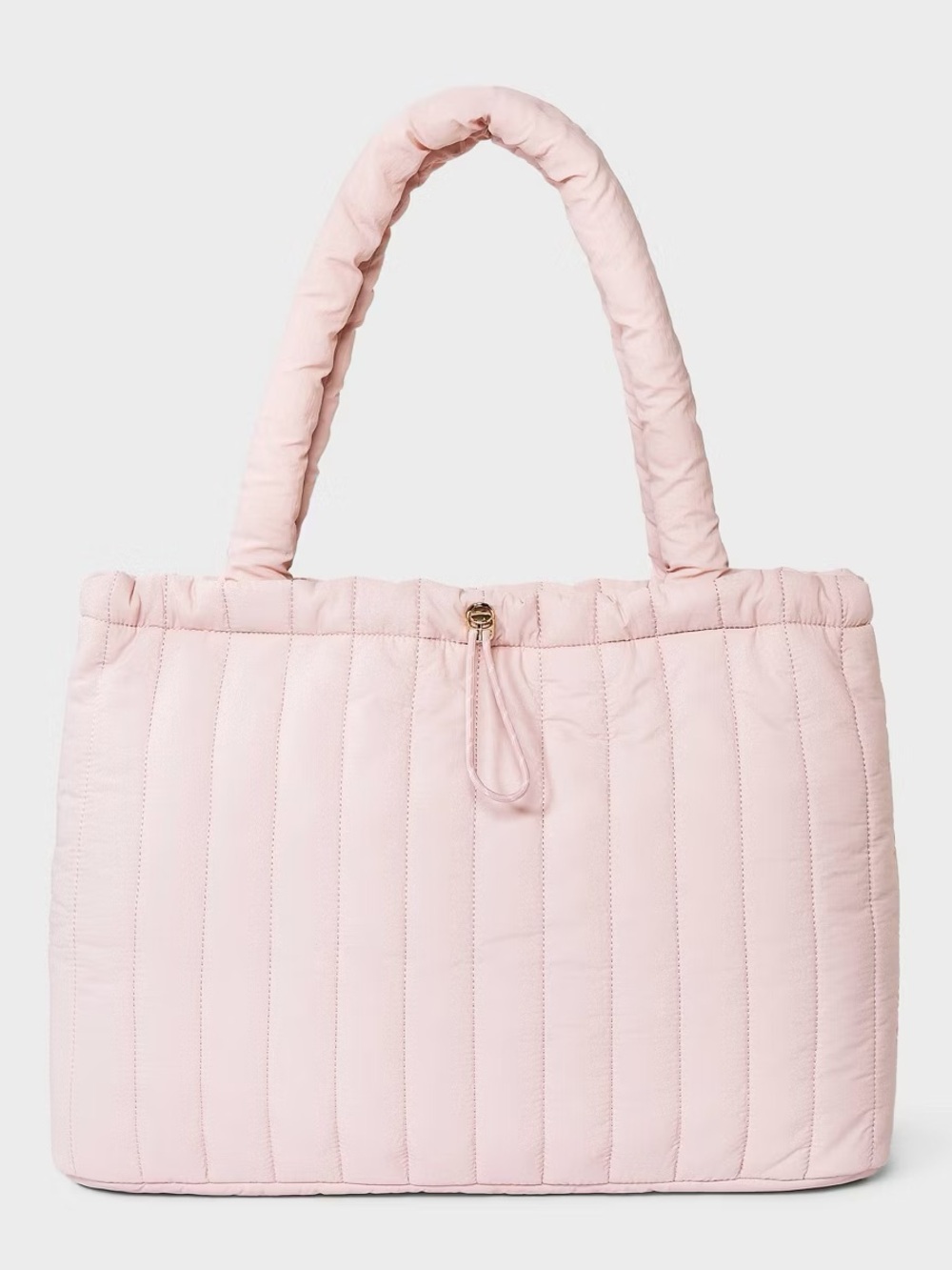 NWT Universal Thread Target Pink Quilted Padded Tote Bag in Light Pink